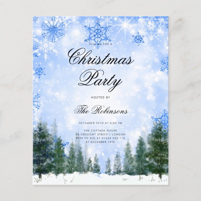 Menu do Programa de Convite para o Natal de marinh (Frente)