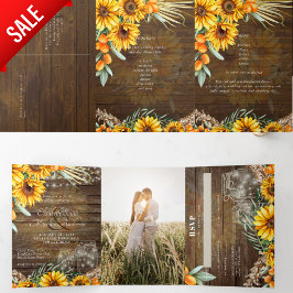 Menu do Programa de RSVP de Convite de casamento F