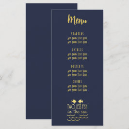 Menu Dois peixes a menos no Marinho do mar Casamento El