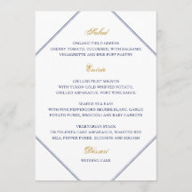 Menu Dourado Clássico e Casamento de Marinhos