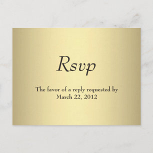 Menu Dourado RSVP