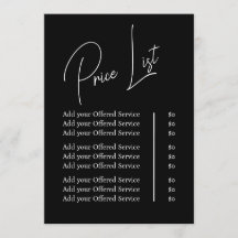 Menu e Preço de Marcas Empresariais Minimalistas M