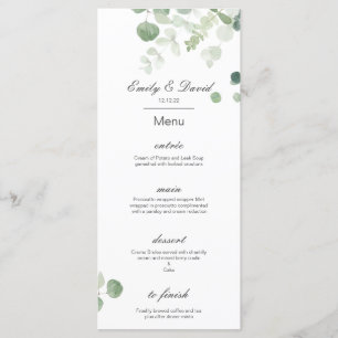 Menu editável, Menu Casamento, Chá de fraldas, Bri