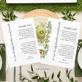 Menu Editável Obrigado modelo