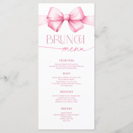 Menu Ela é o Chá de panela de Arco de tinta Casando Bru