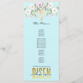 Menu Ele Está Arriscado, Cristão, Citando Páscoa Azul