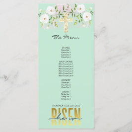 Menu Ele Está Arriscado, Religioso, Citando A Páscoa