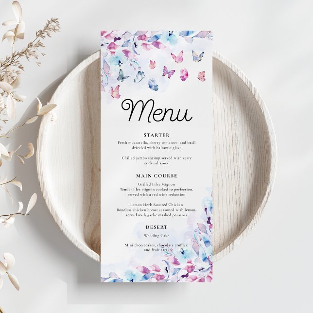 Menu Ele Me Dá Chá de panela De Borboletas (Criador carregado)