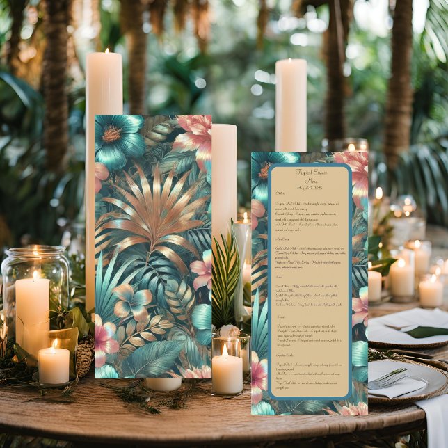 Menu Elegância Tropical (Criador carregado)