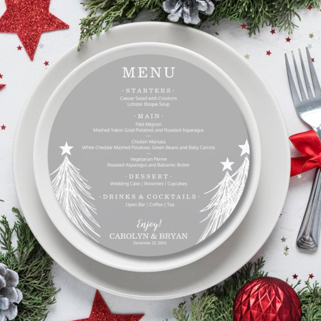 Menu Elegante Cinza Simples (Criador carregado)