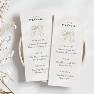 Menu Elegante Ela é Chá de panela de Arco Casando