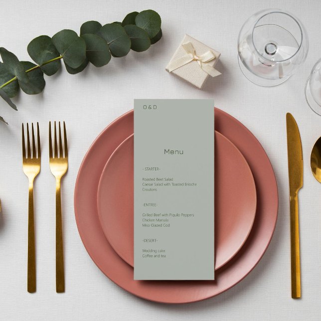 Menu Elegante - Sage Verde Minimalista (Criador carregado)