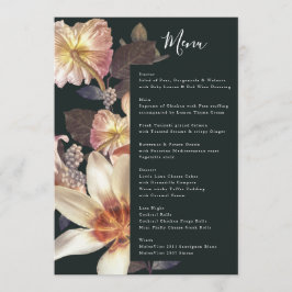 Menu Emerald Antique Casamento vintage