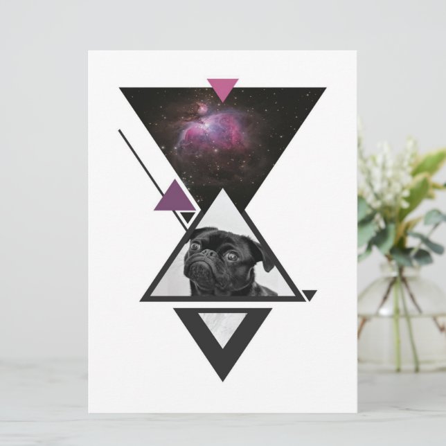 Menu Encaixe espacial | Ideia De Presente De Cachorro P (Em pé/Frente)
