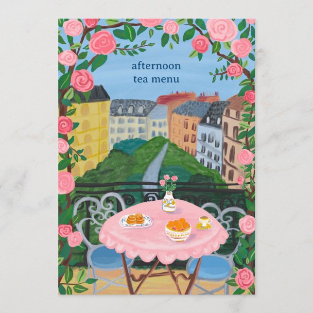 Menu Equipe de Paris PERSONALIZADA na Balconia com uma  (Frente)