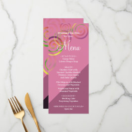 Menu Espirais Chic Rainbow Com Profundo Puro