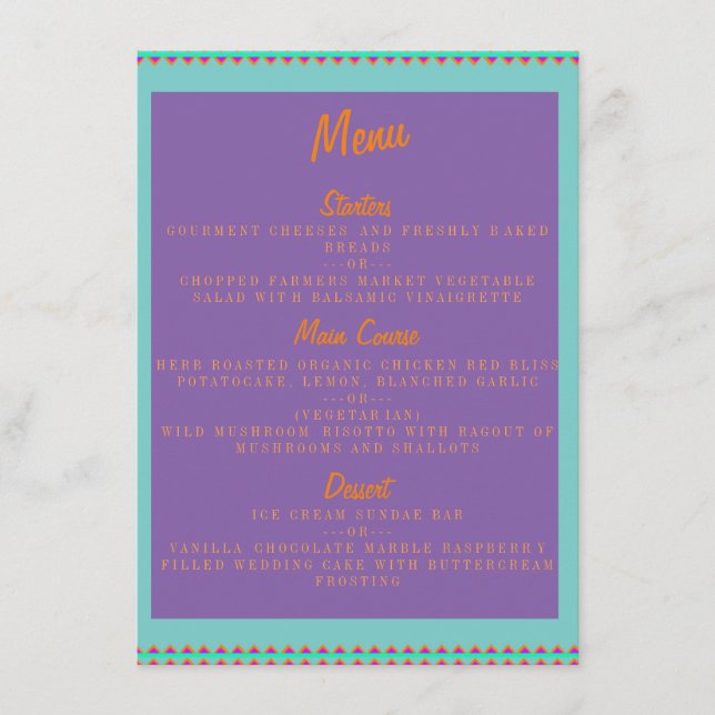 MENU ESTILO DE PADRÃO MEXICANO (Frente)