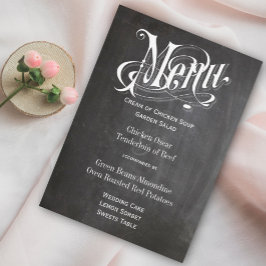 Menu Estilo do Bistro do Quadro Retroativo