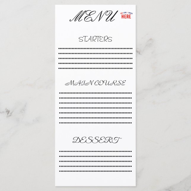 MENU ESTILO MODERNO PERSONALIZÁVEL BRANCO VERIFICADO MA (Frente)