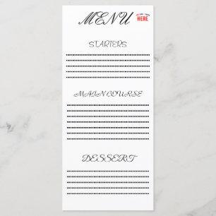 MENU ESTILO MODERNO PERSONALIZÁVEL BRANCO VERIFICADO MA