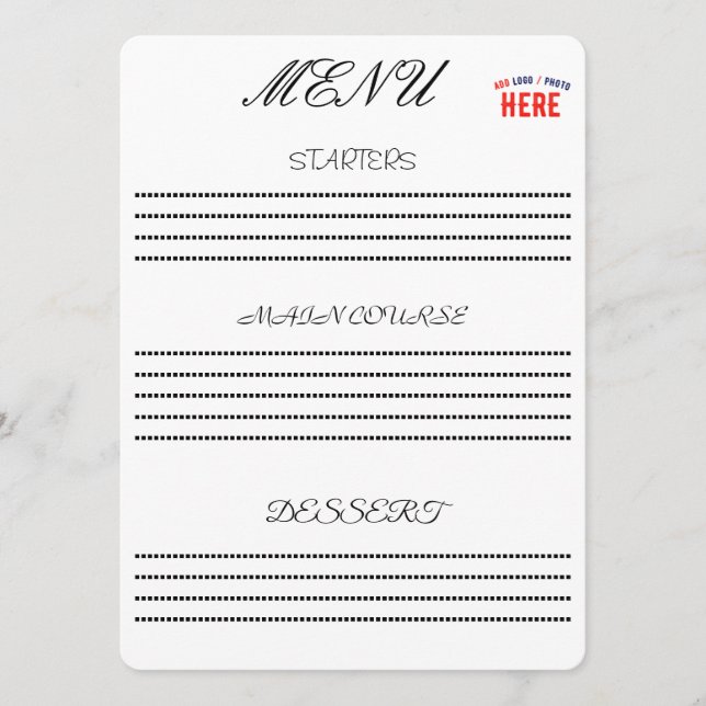 MENU ESTILO MODERNO PERSONALIZÁVEL BRANCO VERIFICADO MA (Frente)