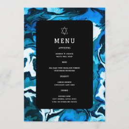 Menu Estrela Azul do Marble do Bar Personalizado David 