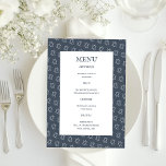 Menu Estrela de Davi B'nai Bat Bar Mitzvah Casamento Ju<br><div class="desc">Menu personalizado perfeito para um bar mitzvah, bat mitzvah ou outra celebração judaica! Arte feita à mão para você! TOTALMENTE PERSONALIZÁVEL! Clique em “Personalizar” acima para editar o texto. Clique em "editar usando a ferramenta de design" para ajustar as fontes, cores e posicionamentos e para excluir o design do verso,...</div>