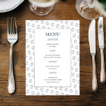 Menu Estrela de Davi B'nai Bat Bar Mitzvah Casamento Ju<br><div class="desc">Menu personalizado perfeito para um bar mitzvah, bat mitzvah ou outra celebração judaica! Arte feita à mão para você! TOTALMENTE PERSONALIZÁVEL! Clique em “Personalizar” acima para editar o texto. Clique em "editar usando a ferramenta de design" para ajustar as fontes, cores e posicionamentos e para excluir o design do verso,...</div>