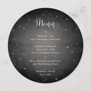 Menu Estrelas desbotadas pretas ao quadrado/redondo