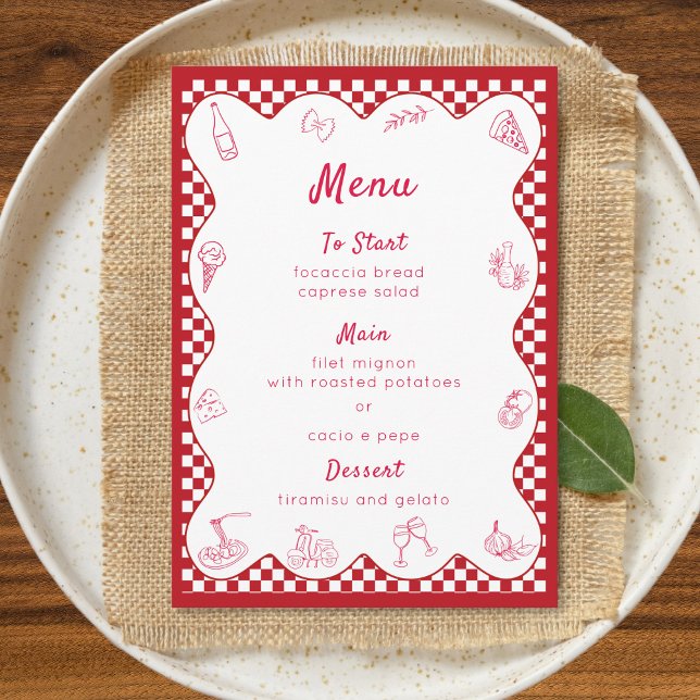 Menu Eterno Chic - Casamento Verificado Em Italiano-Ten (Criador carregado)