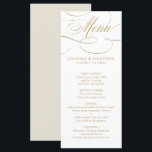 Menu Eterno de caligrafia moderna e casamento branco<br><div class="desc">Um cardápio de casamento eterno e elegante com um roteiro de caligrafia refinado em um passado clássico,  perfeito para uma celebração formal e sofisticada de casamento. Para personalização ou outros produtos com este design,  por favor,  sinta-se à vontade para entrar em contato comigo.</div>