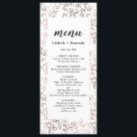 Menu Fatia Rústica de Madeira Fatia de Cobre Fall Fall<br><div class="desc">Fatia Rústica de Madeira Fatia de Cobre Design de outono com fatia de madeira desenhada manualmente, galhos, galhos e bagas. Um país de moda e moda Procure por um casamento de outono ou qualquer época, a natureza inspirou-se, perfeito para um local de casamento de celeiro, ou retiro de montanha. Com...</div>