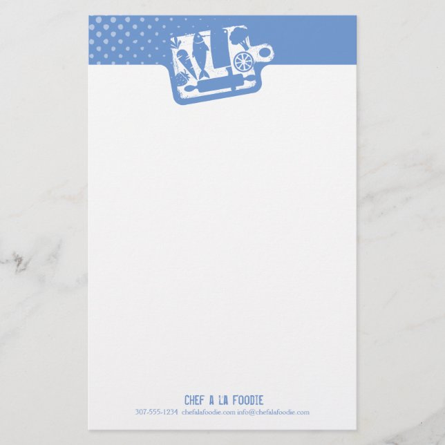 Menu feito sob encomenda dos utensílios da comida (Frente)