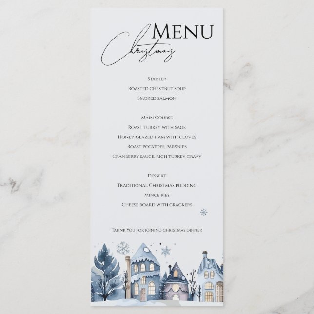 Menu Feliz janto de Natal (Frente)