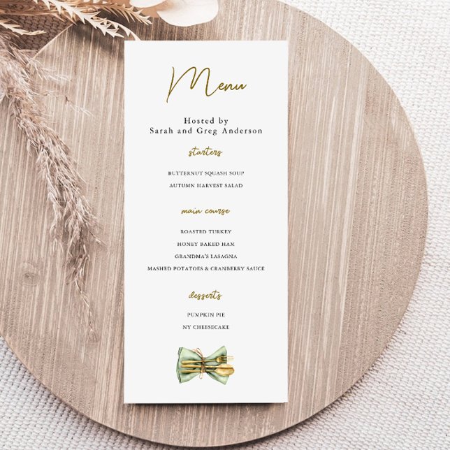 Menu Feriado Jante de Ação de Graças (Criador carregado)