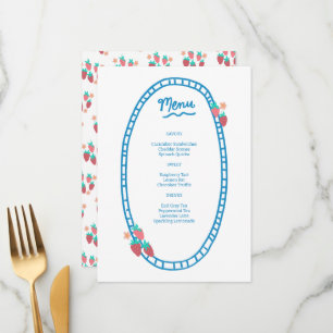 Menu Festa de casamento de Chá de fraldas PERSONALIZADO