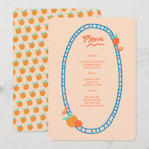 Menu Festa de casamento de Chá de fraldas PERSONALIZADO