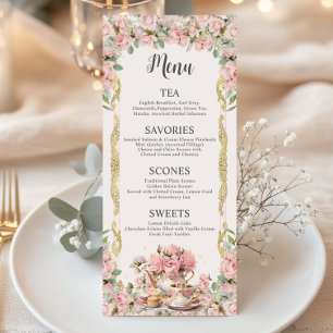 Menu Festa de Chá, Festa Bridal, Bebê