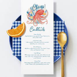 Menu Festa de Coquetel Coastal Cheers
