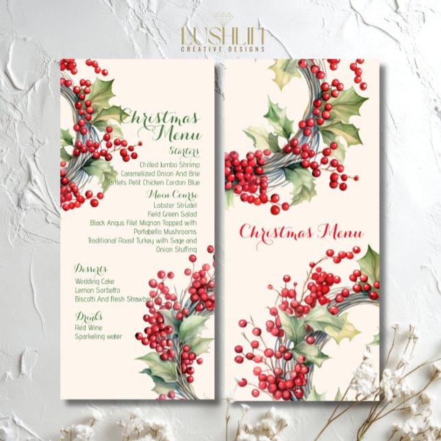 Menu Festa de Janto Festivo Férias de Natal (Criador carregado)