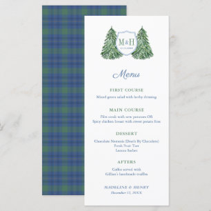 Menu Festa de noivado Smart Tartan