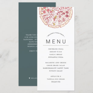 Menu Festa Temática de Pizza Cardápio