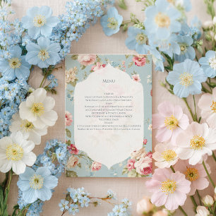 Menu Florais Shabby Chic