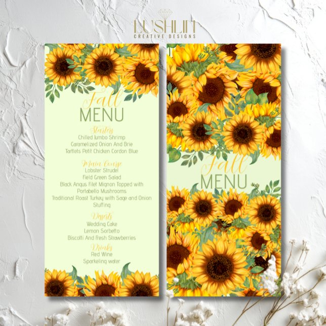 Menu Floral Amarelo-Rústico (Criador carregado)