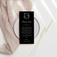 Floral Crest Monogramas Casamento Obrigado Colocar