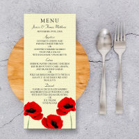 Menu Floral de Casamento das Populações de Água Ve