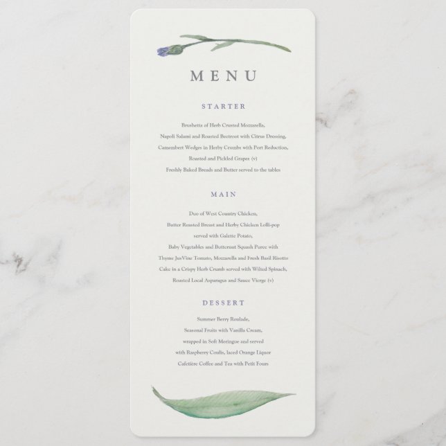 MENU FLORAL FORMAL (Frente)