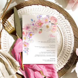 Menu Floral Rosa Eloise