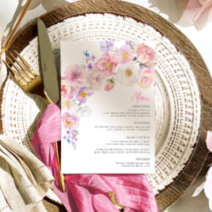 Menu Floral Rosa Eloise