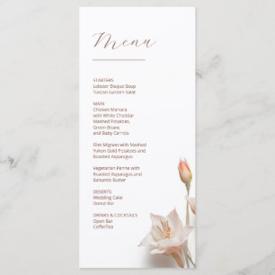 Menu Flores de Magnólia 3D